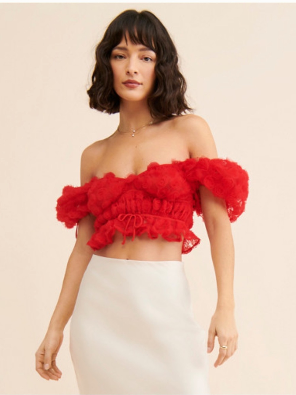 For Love And Lemons Hannah Crop Top